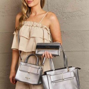 Nicole Lee USA Regina 3-Piece Satchel Bag Set – Effortless Style, Endless Possibilities